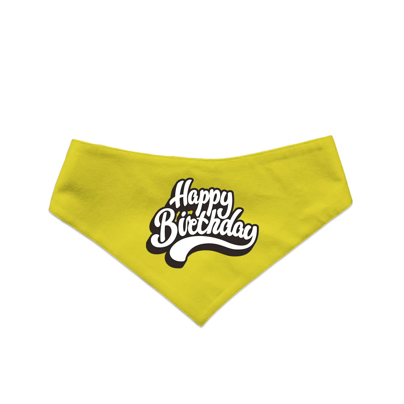 "Happy Birthday" Printed Reversible Bandana for Dogs