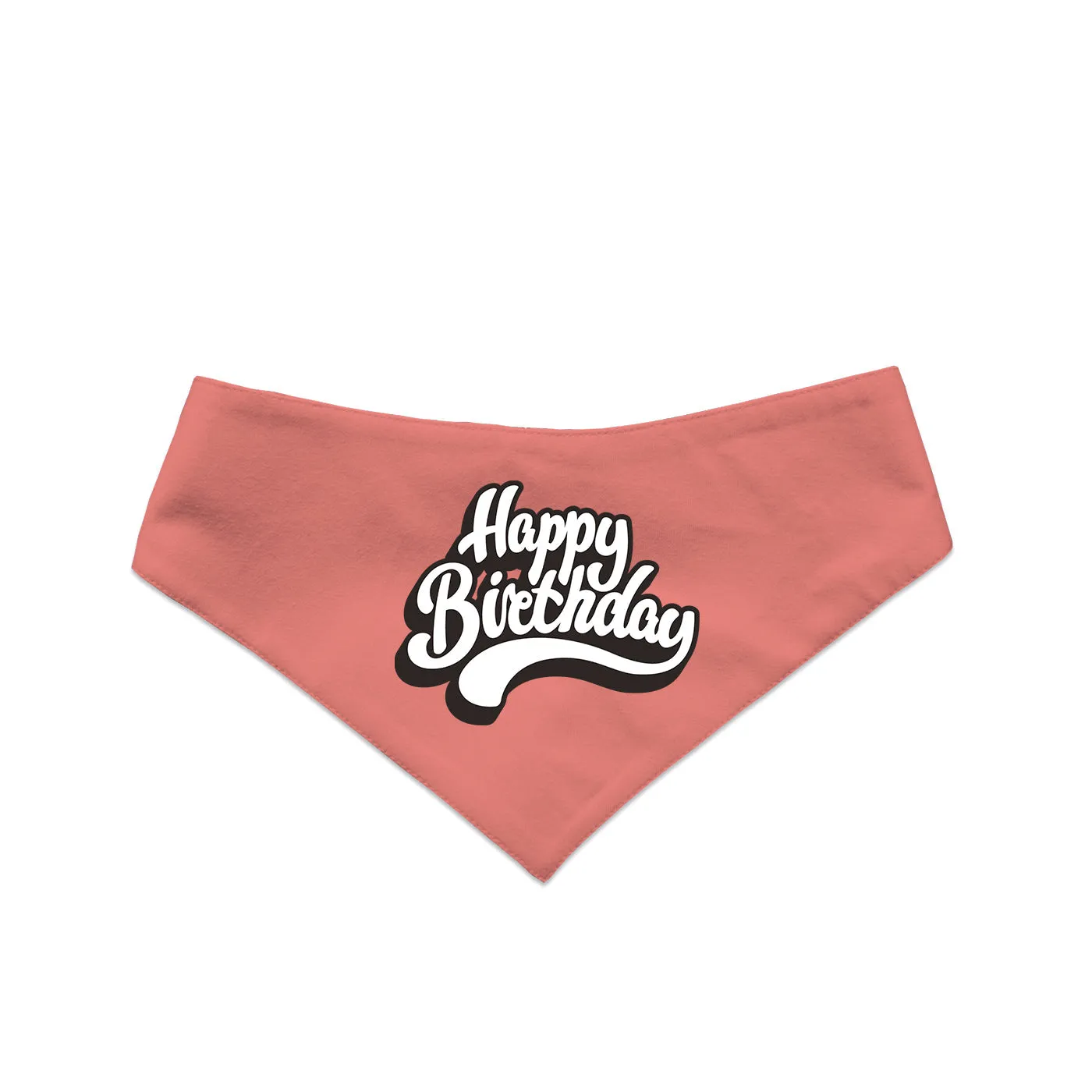 "Happy Birthday" Printed Reversible Bandana for Dogs