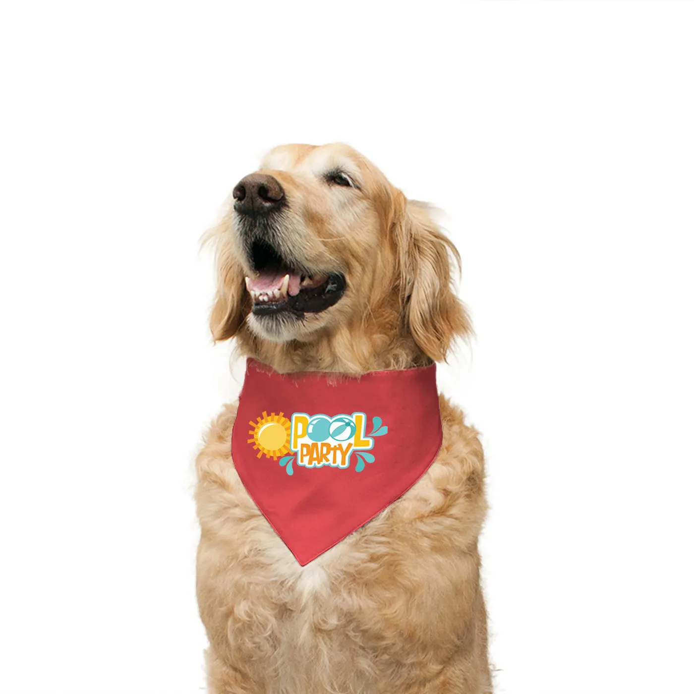 "Pool Party" Printed Reversible Bandana for Dogs