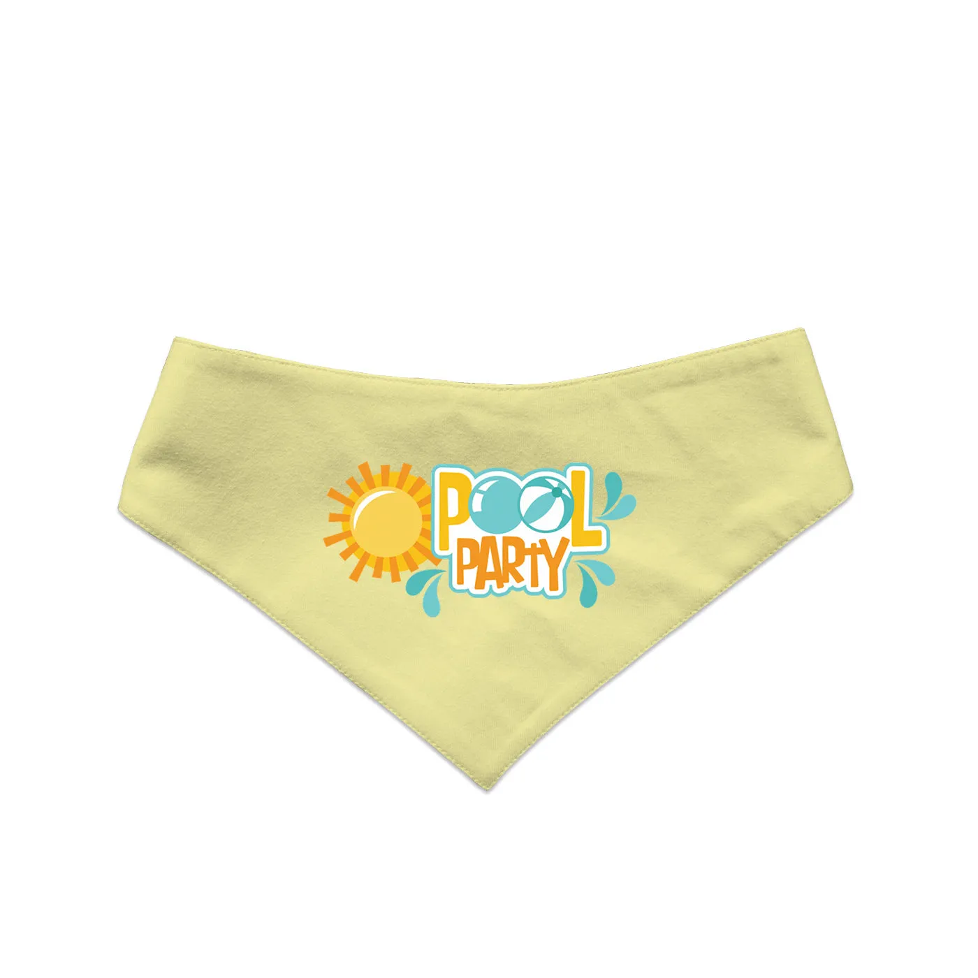 "Pool Party" Printed Reversible Bandana for Dogs