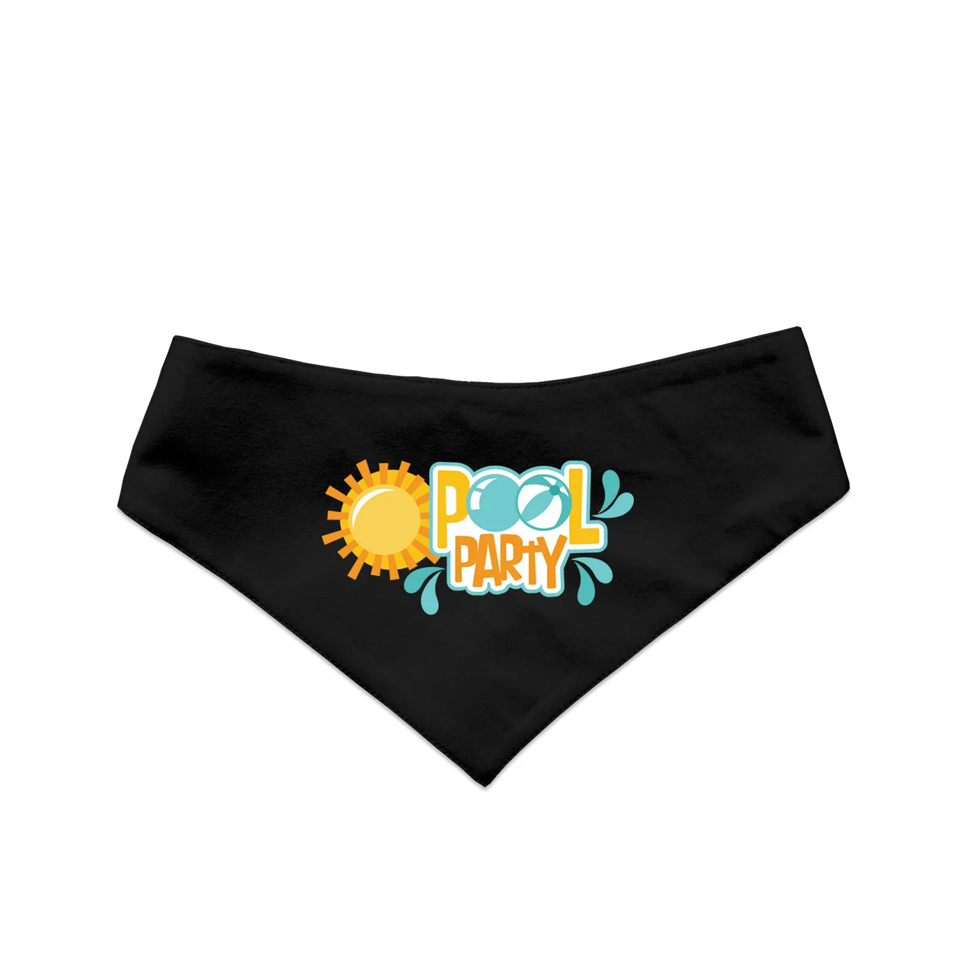 "Pool Party" Printed Reversible Bandana for Dogs