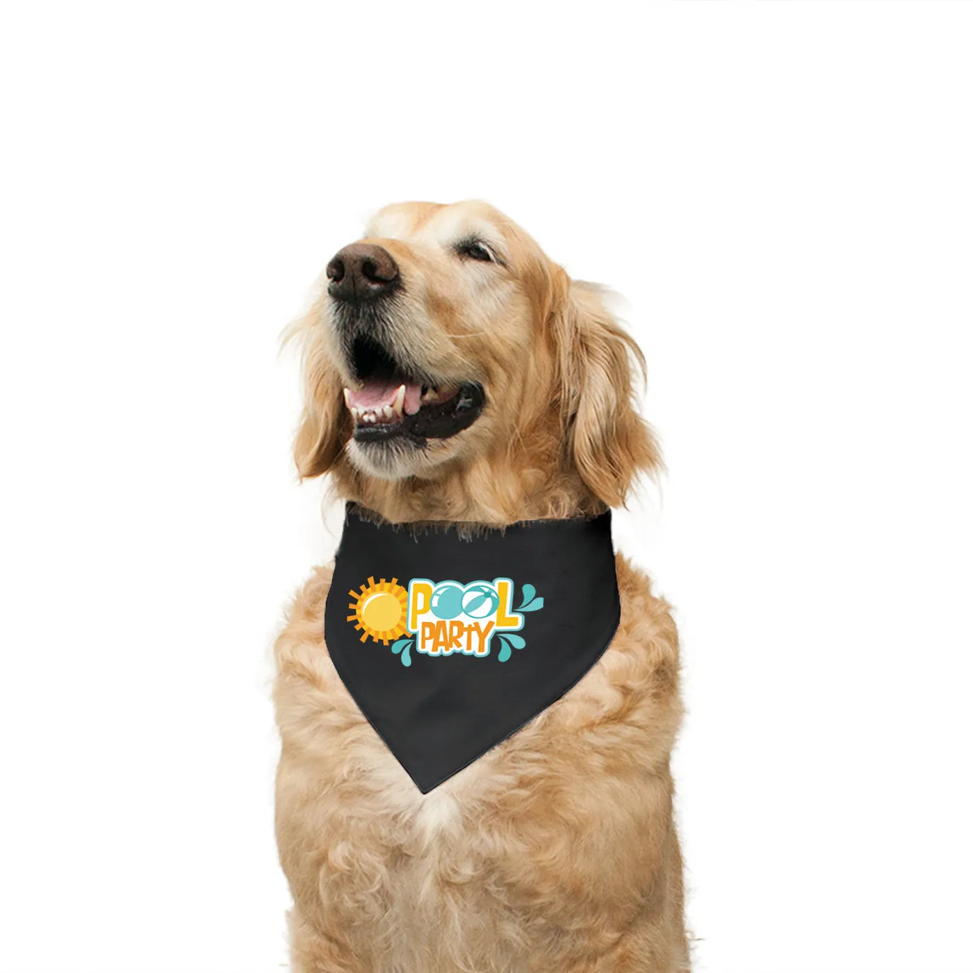 "Pool Party" Printed Reversible Bandana for Dogs
