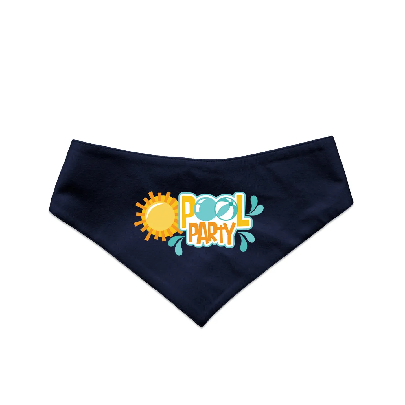 "Pool Party" Printed Reversible Bandana for Dogs