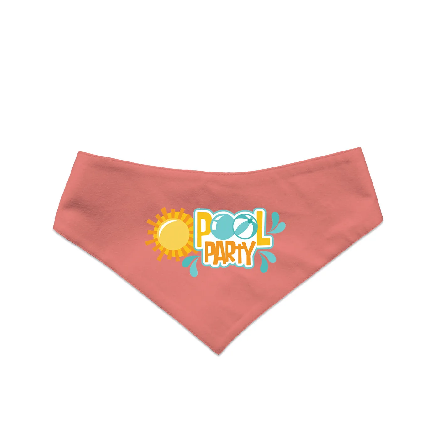 "Pool Party" Printed Reversible Bandana for Dogs