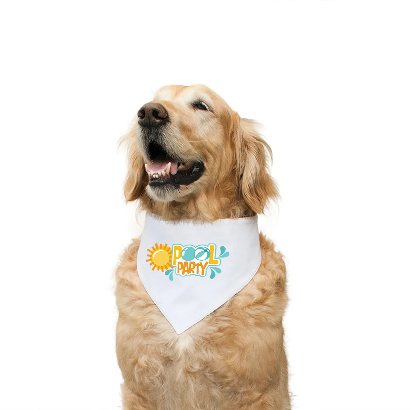 "Pool Party" Printed Reversible Bandana for Dogs
