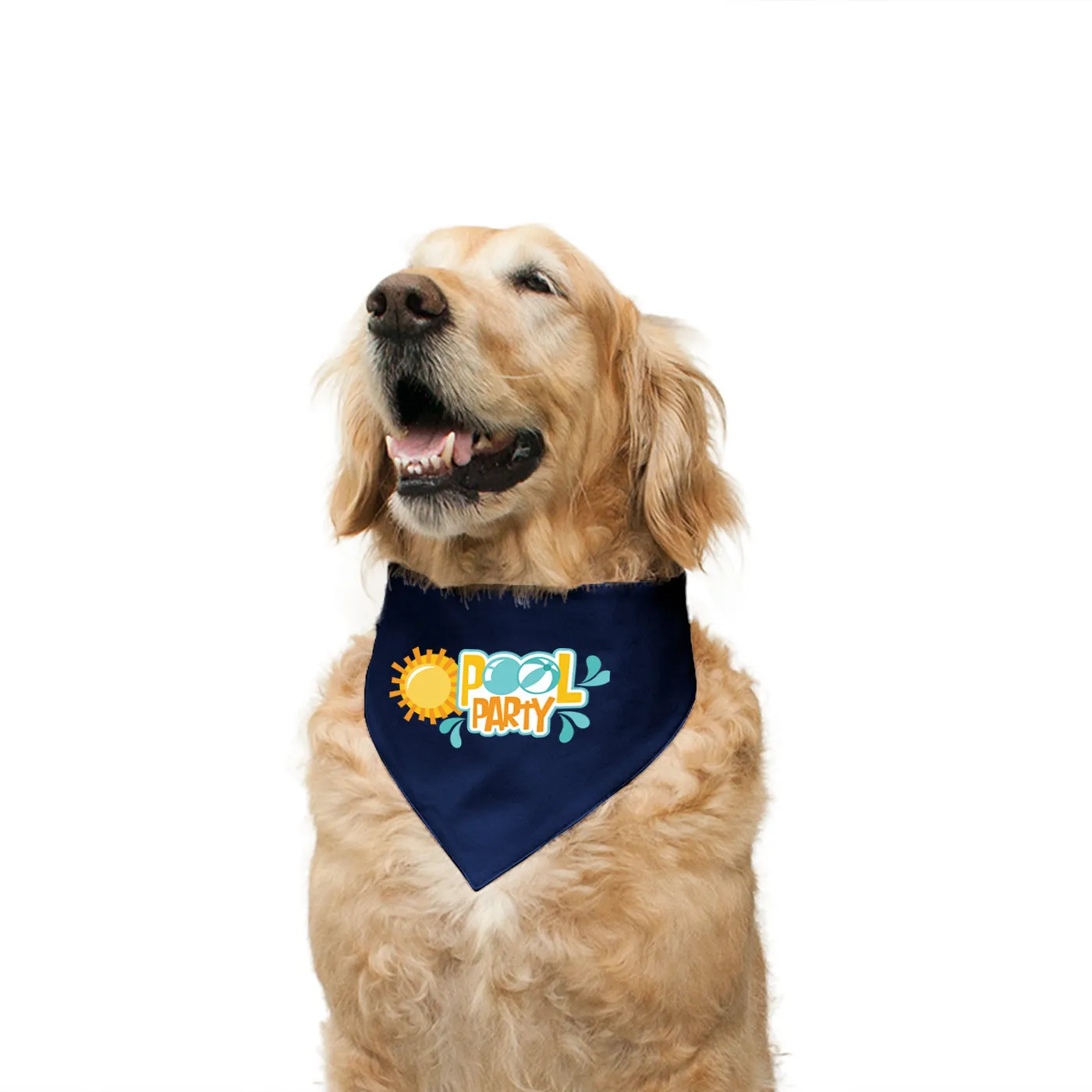 "Pool Party" Printed Reversible Bandana for Dogs