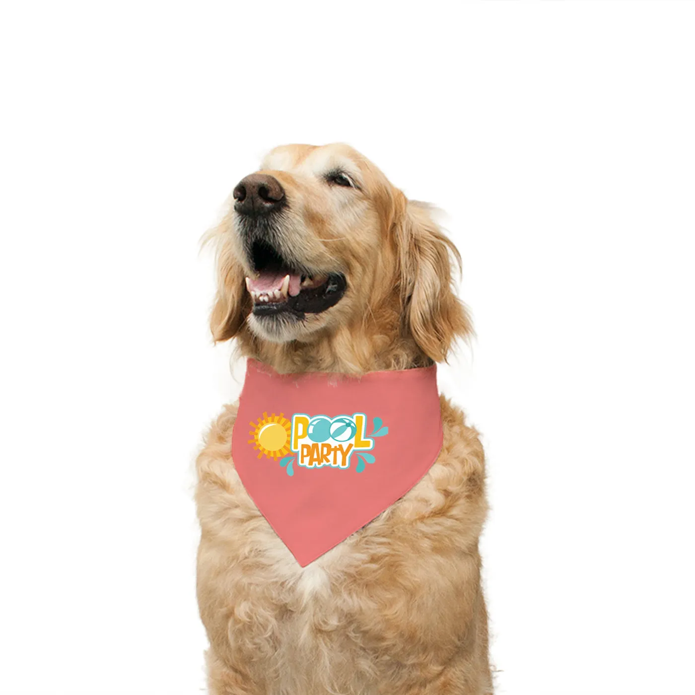 "Pool Party" Printed Reversible Bandana for Dogs