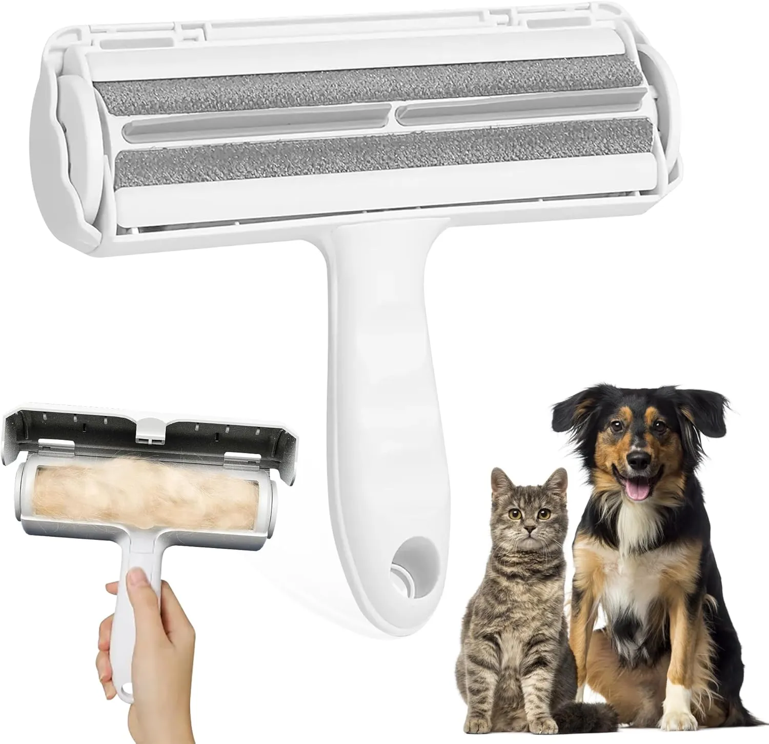 Reusable Lint Roller for Pet Hair  Ideal for Dogs, Cats, Clothing, and Upholstery