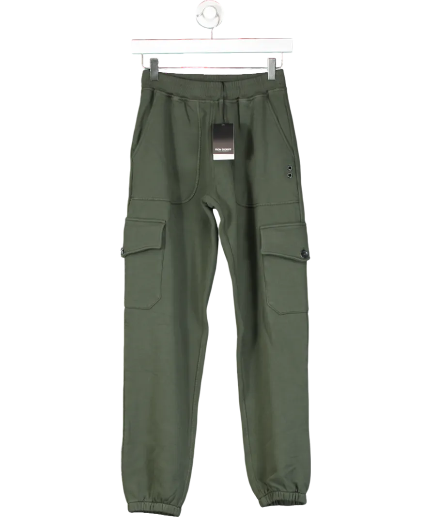 Ron Dorff Green Cargo Jogging Trousers UK XS