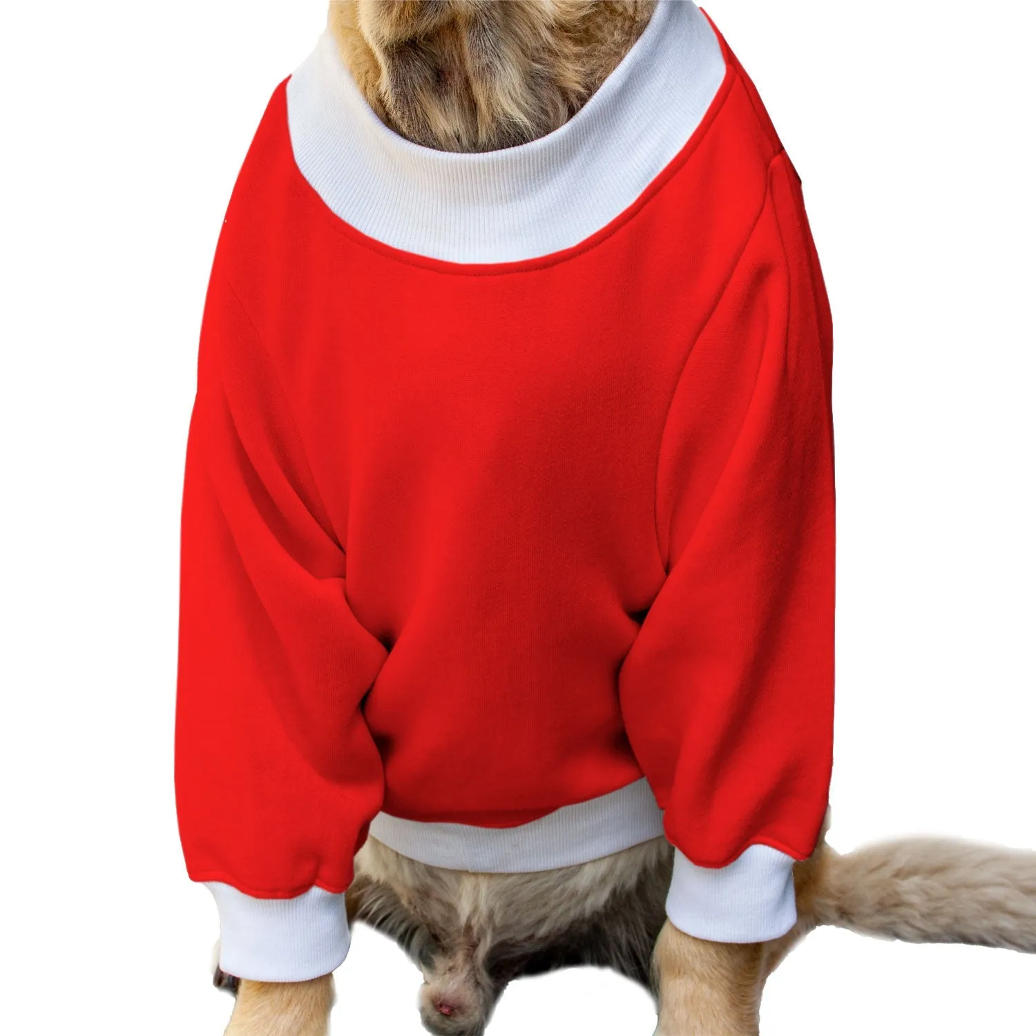 Ruse 'Basics' "Christmas Calories Don't Count" Printed Crew Neck Full Sleeve Sweatshirt For Dogs