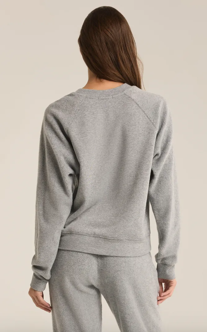 SALDANA REVERSE FLEECE TOP