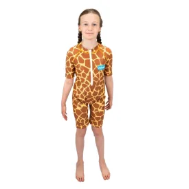 Saltskin Youth Kids UV Shorty Sun Suit - Giraffe