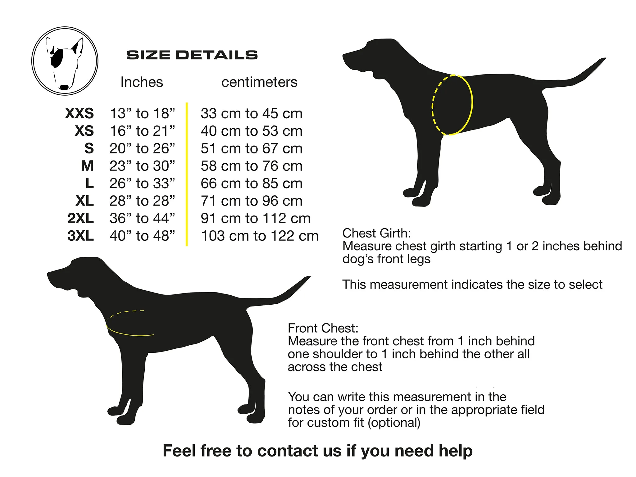 Standard Leather Guide Straight Front Dog Harness