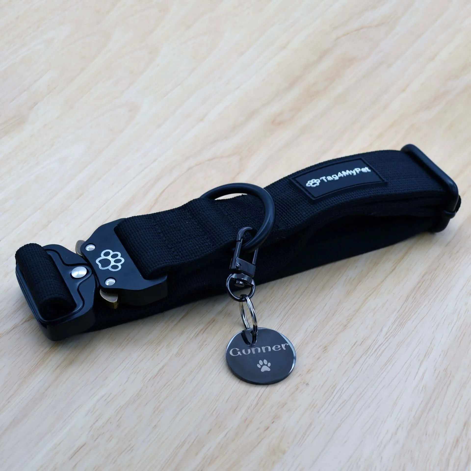 Tactical Dog Collar with a Free Custom Dog Tag