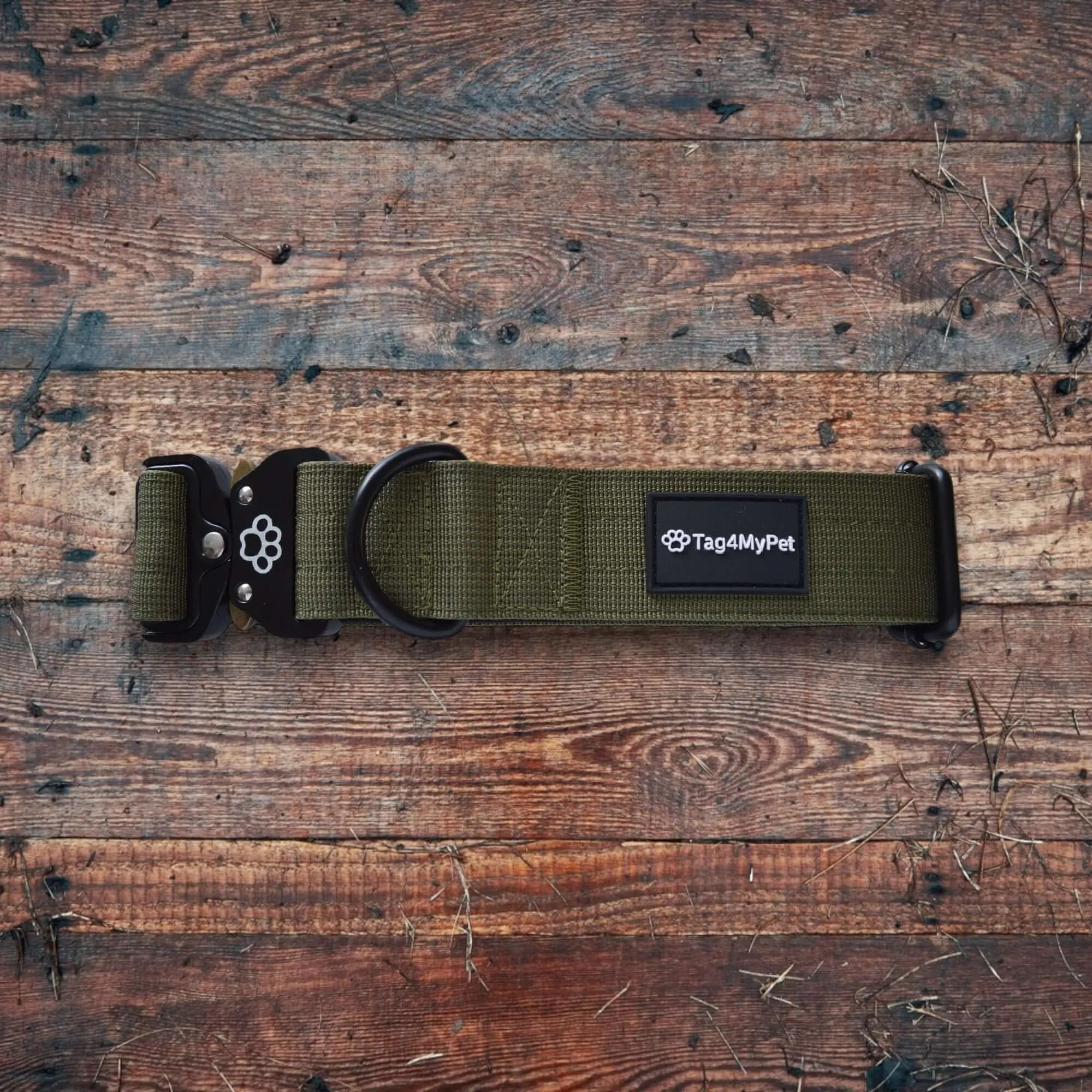 Tactical Dog Collar with a Free Custom Dog Tag