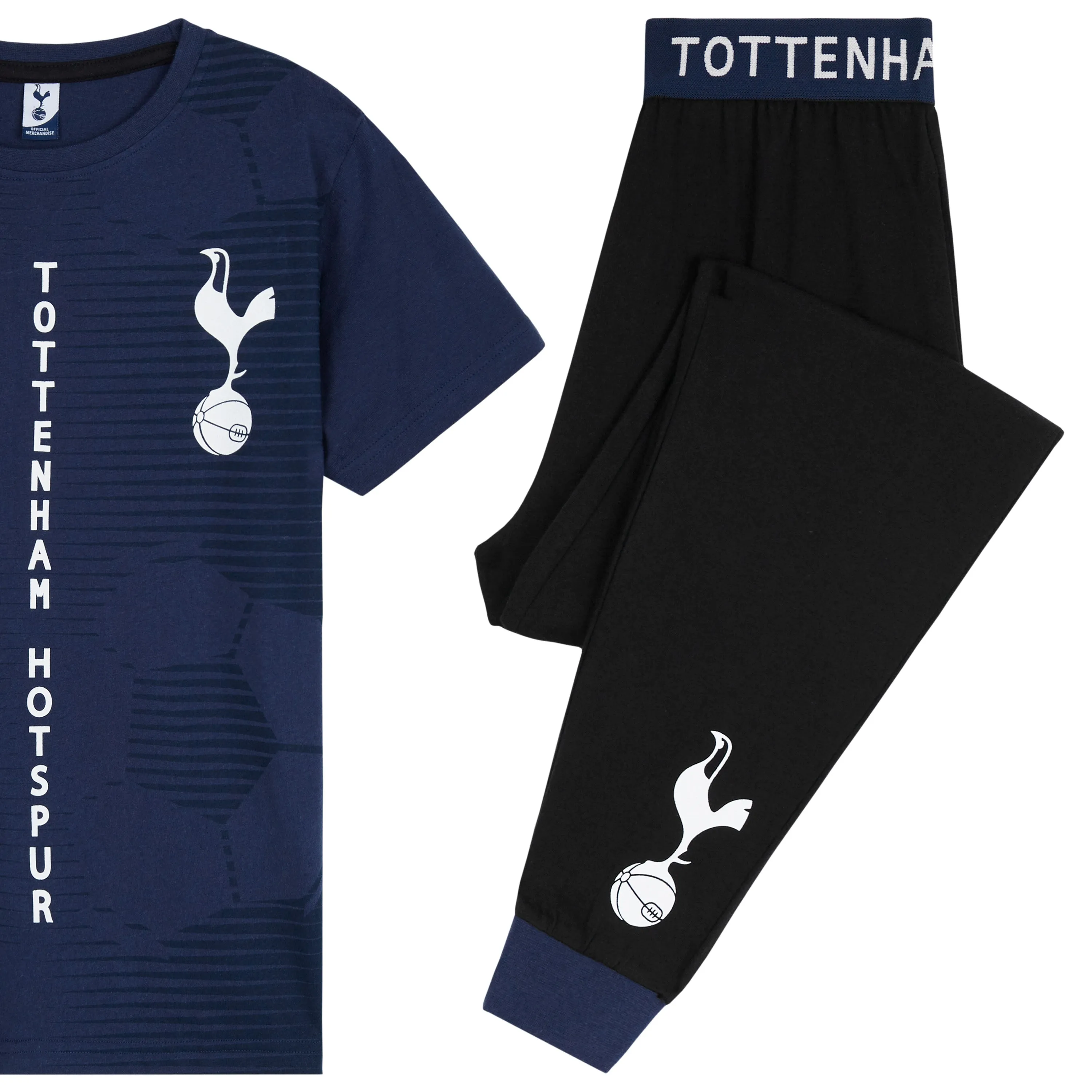 Tottenham Hotspur FC Boys Pyjamas Set - NAVY & BLACK