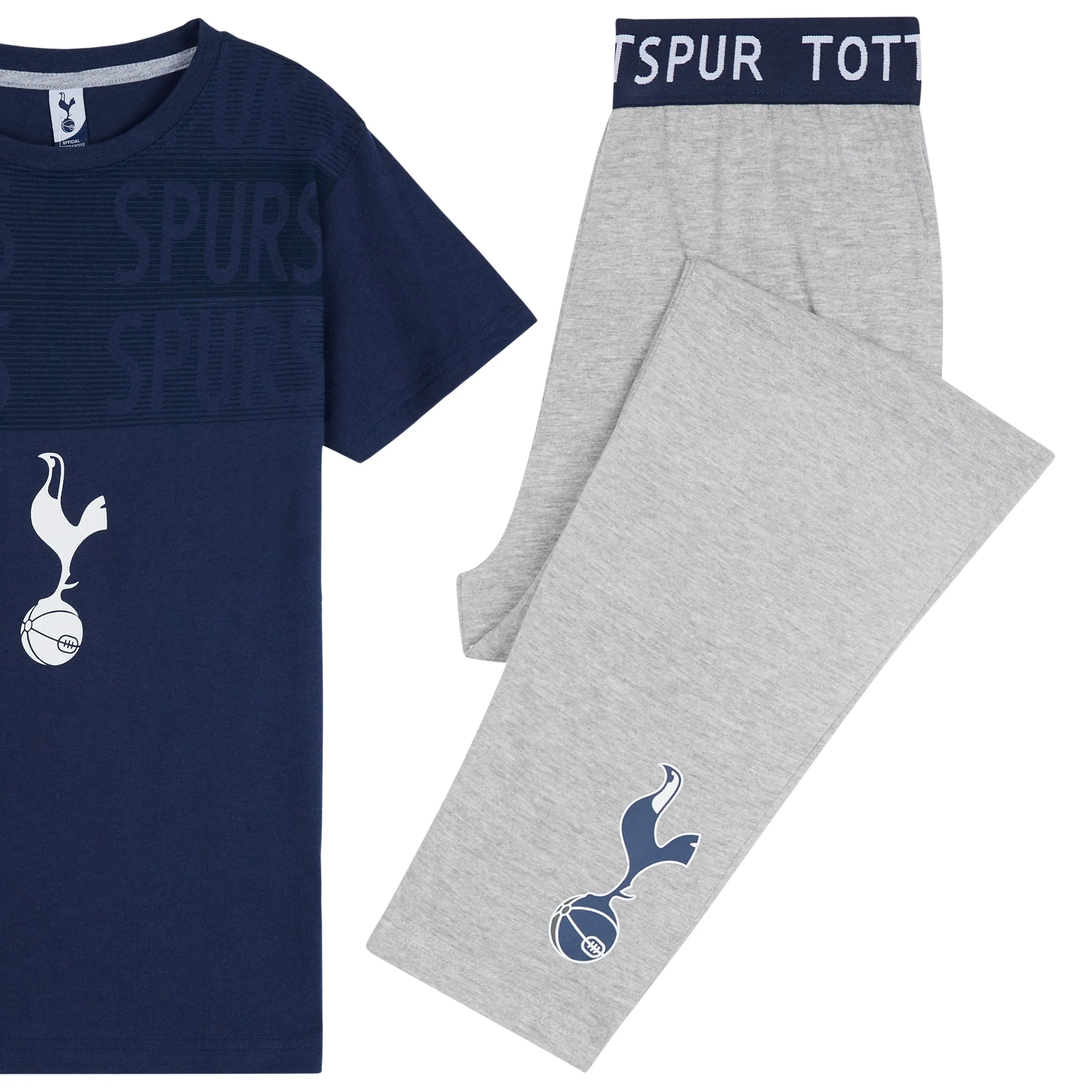 Tottenham Hotspur FC Boys Pyjamas Set - NAVY & GRAY