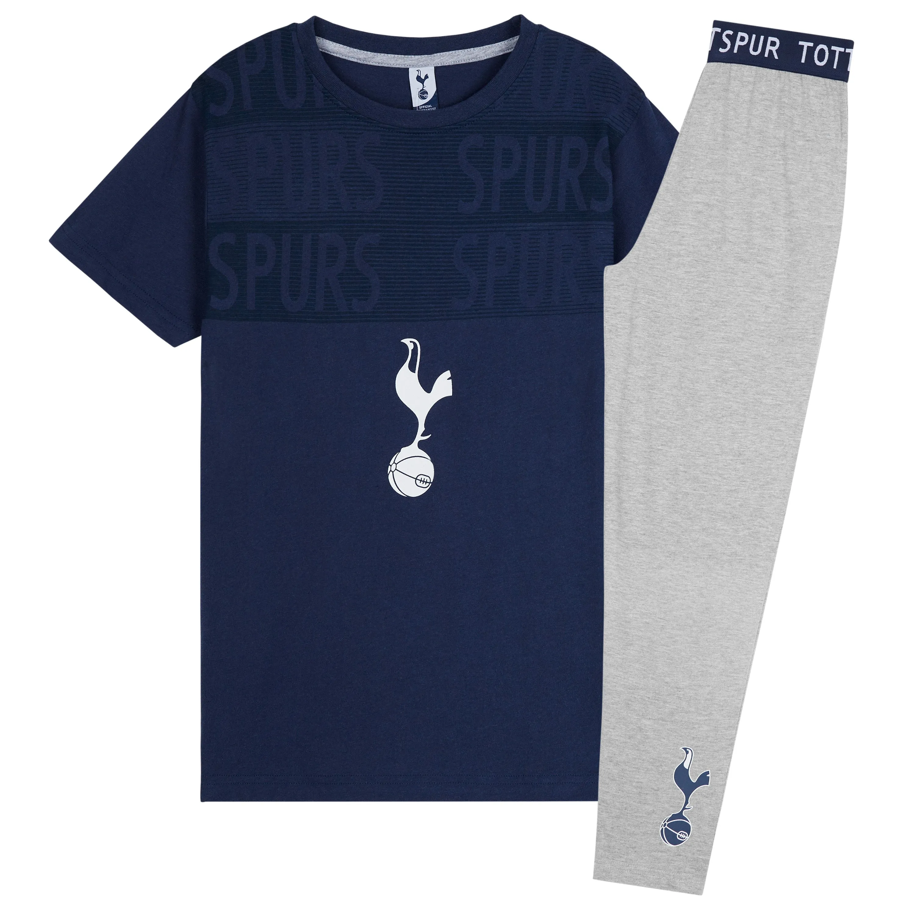 Tottenham Hotspur FC Boys Pyjamas Set - NAVY & GRAY