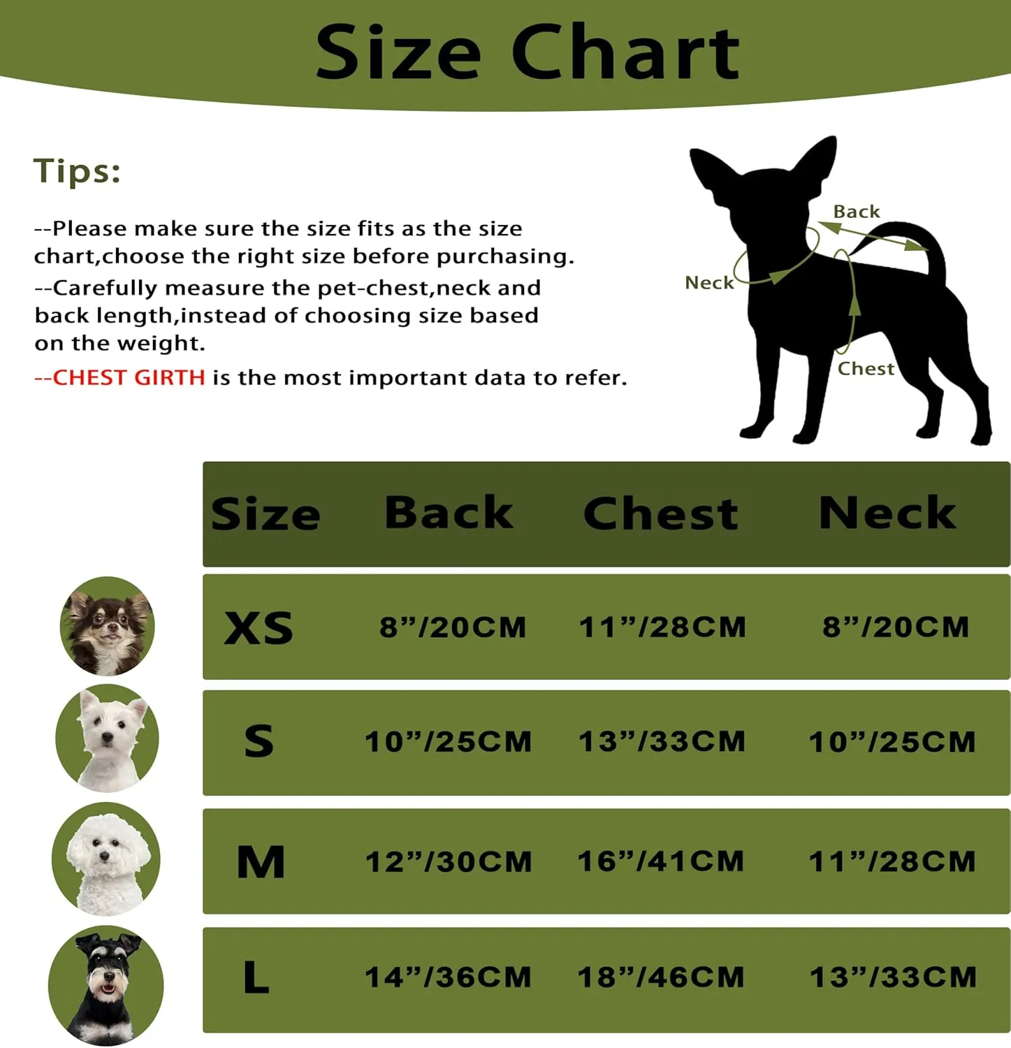 Turtleneck Dog Sweaters Dog Clothes for Small Dogs Dog Knitted Warm Sweater Puppy Cold Weather Clothes Small Dog Pullover Sweater Fall Winter Doggie Outfits Cat Apparel (Green, Large)