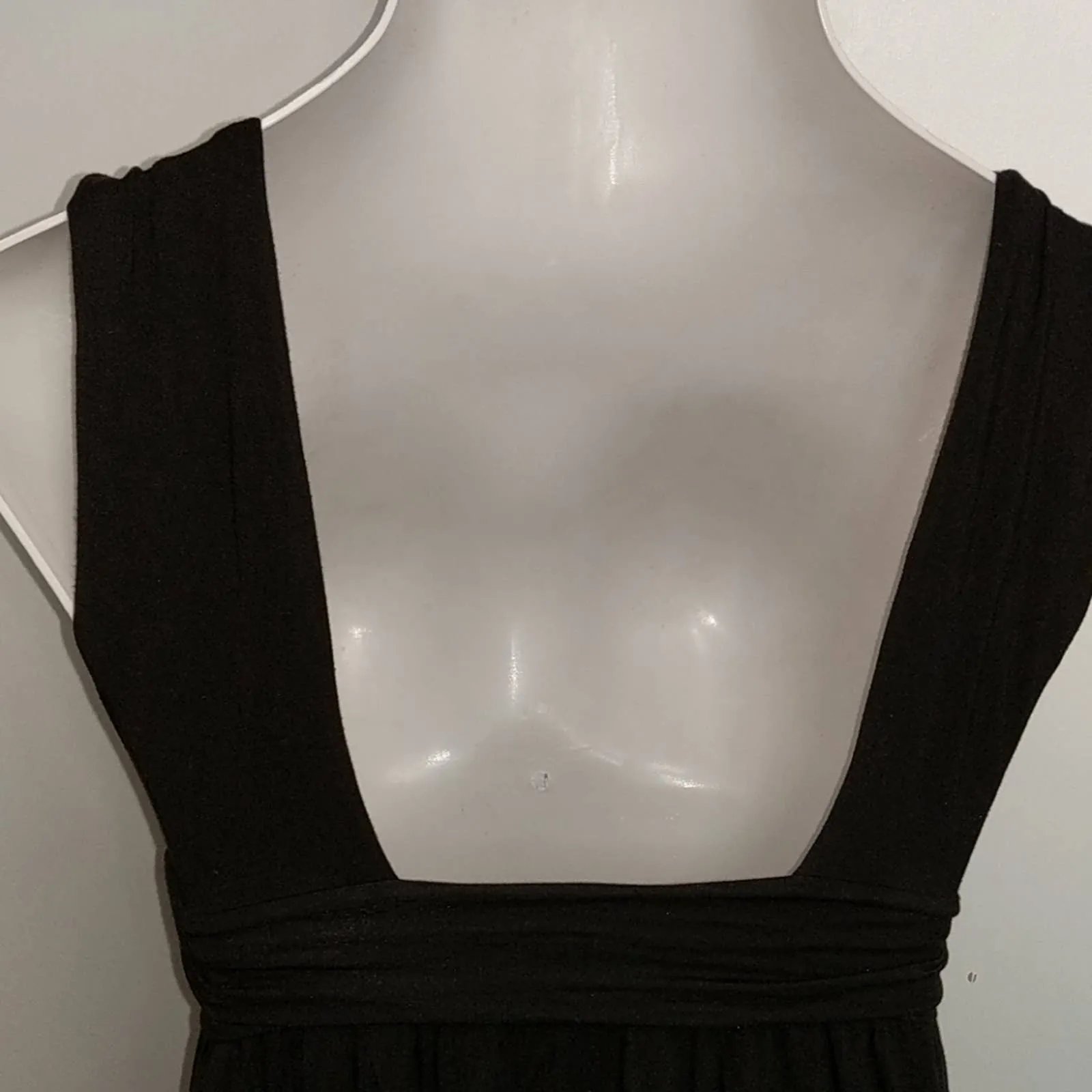 VICTORIA'S SECRET Black Plunge Sundress with Gold Rings Small